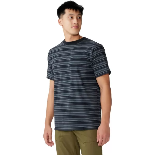 imageMountain Hardwear Mens Low Exposure Short SleeveBlack Crag Stripe