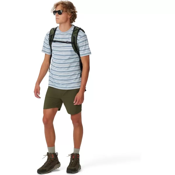 imageMountain Hardwear Mens Low Exposure Short SleeveMhw White Crag Stripe