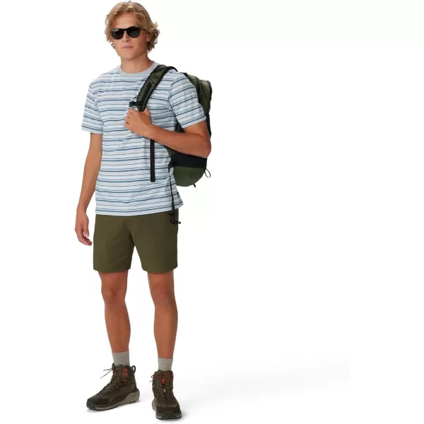 imageMountain Hardwear Mens Low Exposure Short SleeveMhw White Crag Stripe