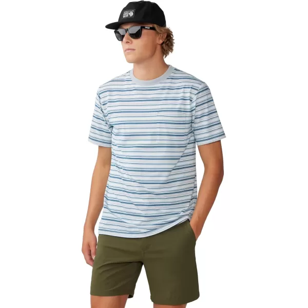 imageMountain Hardwear Mens Low Exposure Short SleeveMhw White Crag Stripe