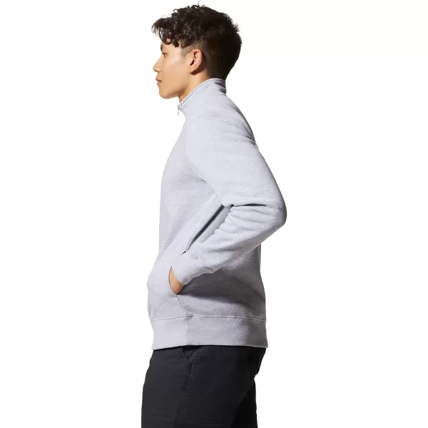 imageMountain Hardwear Mens MHW Logo 14 Zip for Travel Camping and Casual WearHardwear Grey Heather