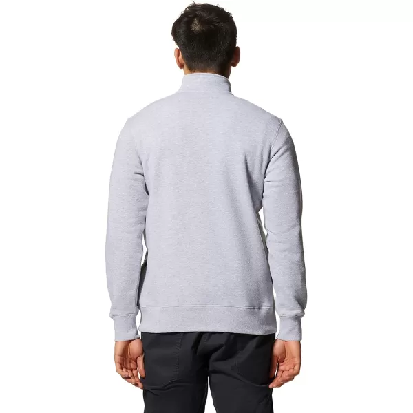 imageMountain Hardwear Mens MHW Logo 14 Zip for Travel Camping and Casual WearHardwear Grey Heather