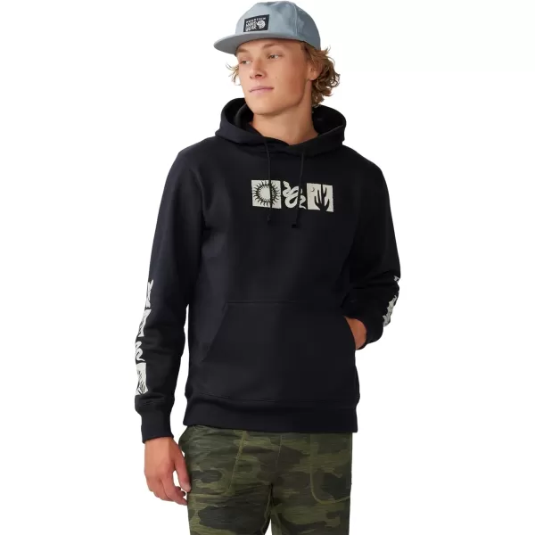imageMountain Hardwear Mens MHW Logo Plus M HoodyBLACK