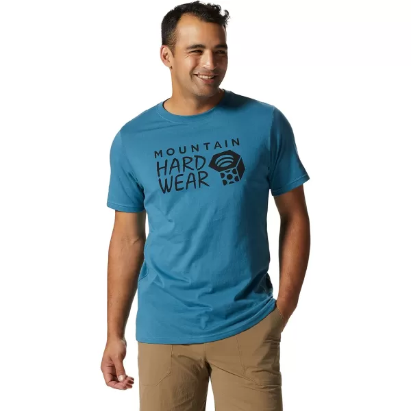imageMountain Hardwear Mens MHW Logo Short Sleeve  Classic Lightweight Cotton TeeCaspian