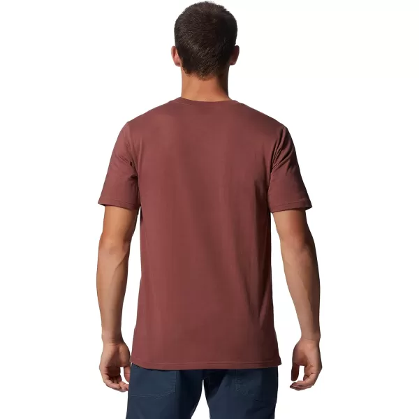 imageMountain Hardwear Mens MHW Logo Short Sleeve  Classic Lightweight Cotton TeeClay Earth