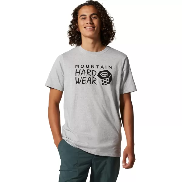 imageMountain Hardwear Mens MHW Logo Short Sleeve  Classic Lightweight Cotton TeeHardwear Grey Heather