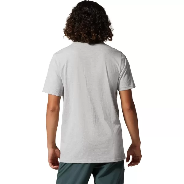 imageMountain Hardwear Mens MHW Logo Short Sleeve  Classic Lightweight Cotton TeeHardwear Grey Heather