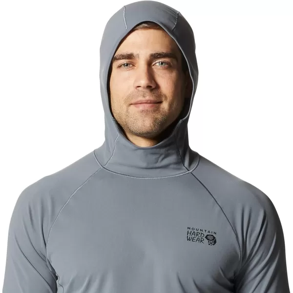 imageMountain Hardwear Mens Mountain Stretch Hoody for Hiking Casual Camping and BackpackingFoil Grey