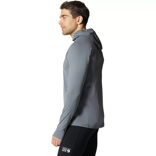 imageMountain Hardwear Mens Mountain Stretch Hoody for Hiking Casual Camping and BackpackingFoil Grey