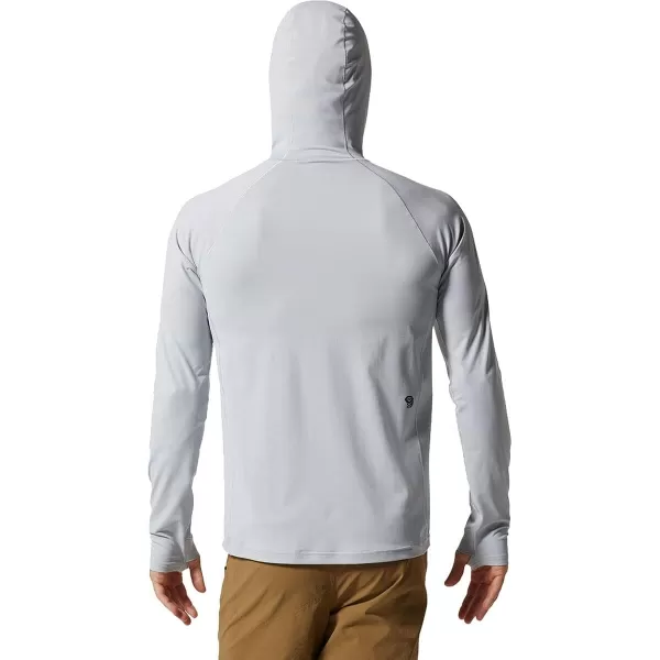 imageMountain Hardwear Mens Mountain Stretch Hoody for Hiking Casual Camping and BackpackingGlacial
