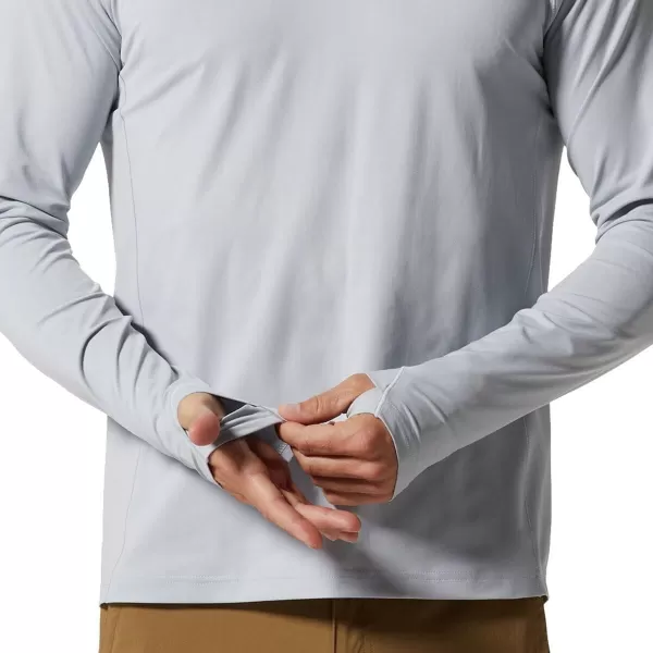 imageMountain Hardwear Mens Mountain Stretch Hoody for Hiking Casual Camping and BackpackingGlacial