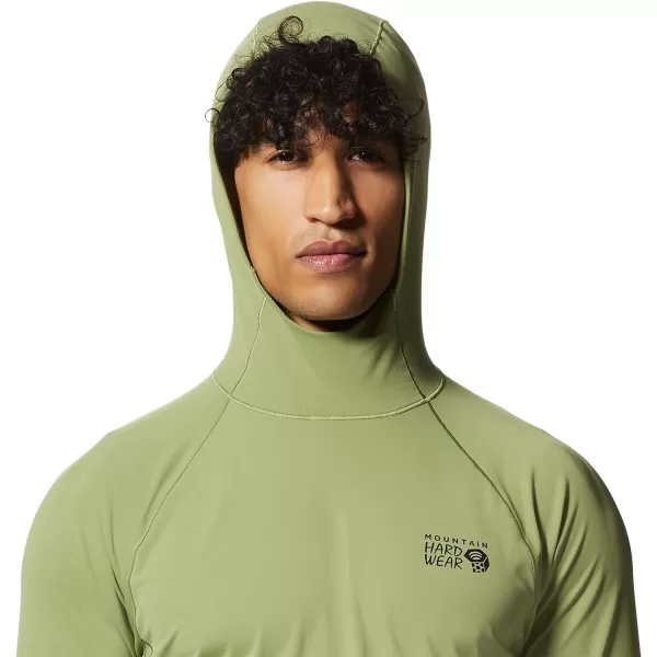 imageMountain Hardwear Mens Mountain Stretch Hoody for Hiking Casual Camping and BackpackingLight Cactus