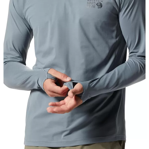 imageMountain Hardwear Mens Mountain Stretch Hoody for Hiking Casual Camping and BackpackingLight Storm