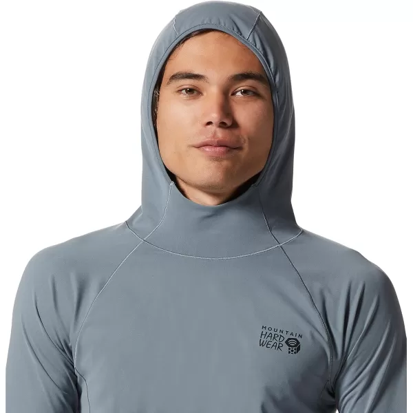 imageMountain Hardwear Mens Mountain Stretch Hoody for Hiking Casual Camping and BackpackingLight Storm