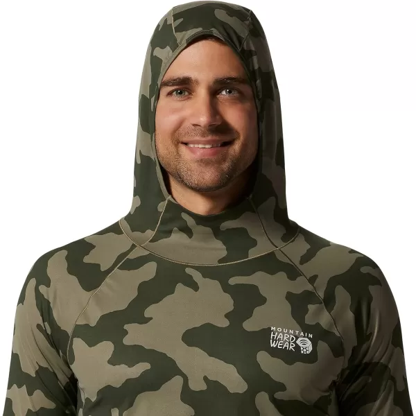imageMountain Hardwear Mens Mountain Stretch Hoody for Hiking Casual Camping and BackpackingStone Green Lands Camo