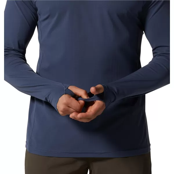 imageMountain Hardwear Mens Mountain Stretch Hoody for Hiking Casual Camping and BackpackingZinc