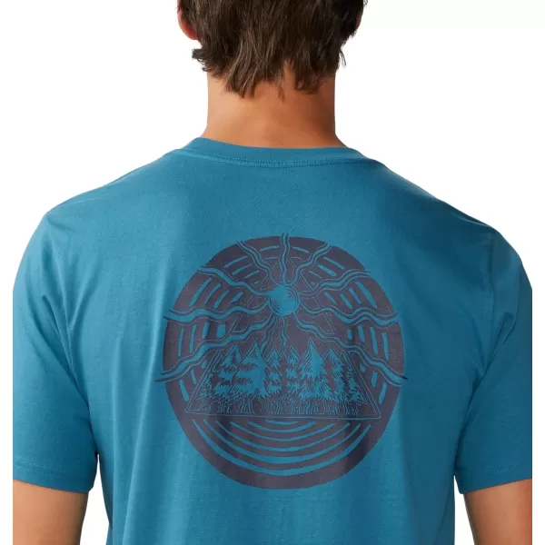 imageMountain Hardwear Mens Outdoor Graphic Short Sleeve 2Baltic Blue