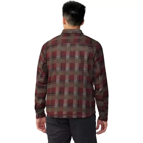 imageMountain Hardwear Mens Outpost Long Sleeve Line Shirt for Hiking Camping Backpacking and Everyday WearRidgeline Hot Spring Plaid