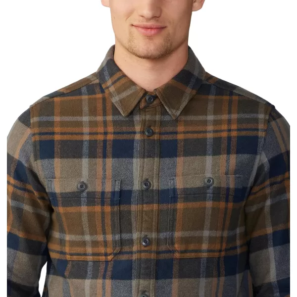 imageMountain Hardwear Mens Plusher Long Sleeve Shirt for Hiking Camping and Casual WearRidgeline Amsterdam Plaid