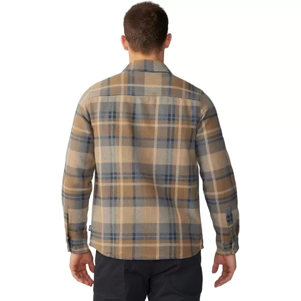 imageMountain Hardwear Mens Plusher Long Sleeve Shirt for Hiking Camping and Casual WearTrail Dust Amsterdam Plaid