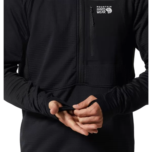 imageMountain Hardwear Mens Polartec Power Grid Half Zip JacketBlack