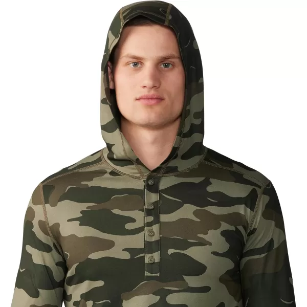 imageMountain Hardwear Mens Standard Chill Action HoodyDark Pine Trees Camo Print