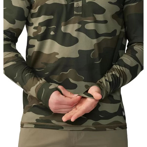 imageMountain Hardwear Mens Standard Chill Action HoodyDark Pine Trees Camo Print