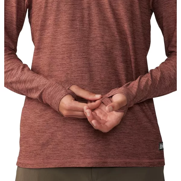 imageMountain Hardwear Mens Standard Chill Action Ls CrewClay Earth Heather