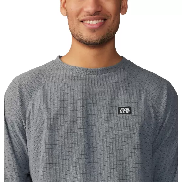 imageMountain Hardwear Mens Standard Summit Grid Ls CrewFoil Grey