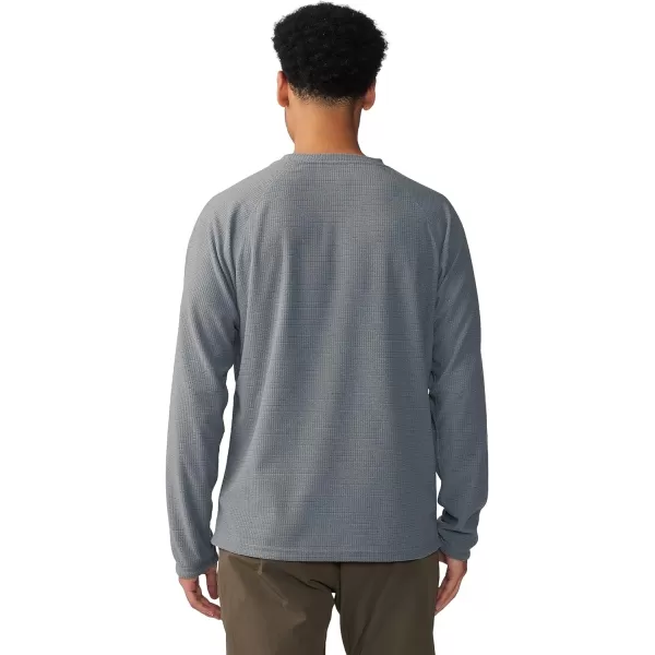 imageMountain Hardwear Mens Standard Summit Grid Ls CrewFoil Grey