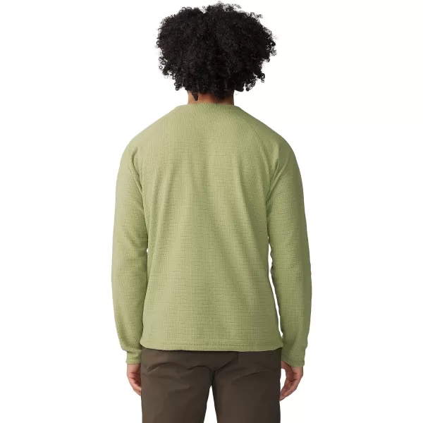 imageMountain Hardwear Mens Standard Summit Grid Ls CrewLight Cactus