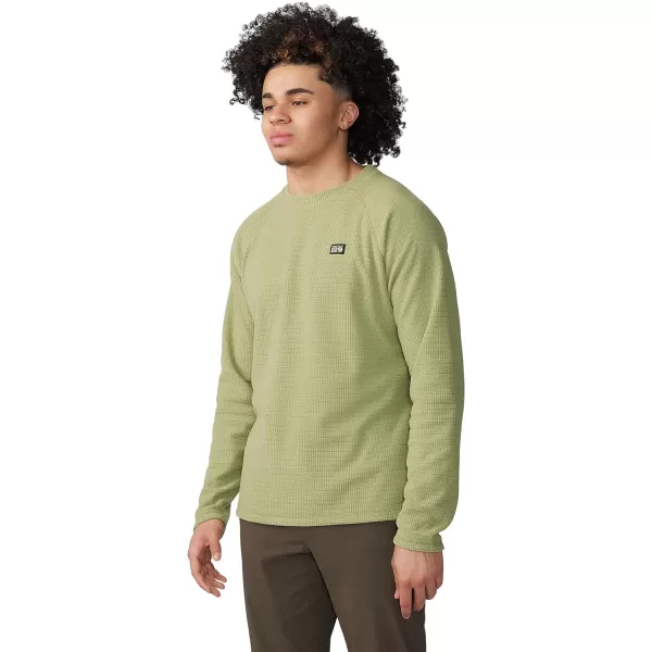 imageMountain Hardwear Mens Standard Summit Grid Ls CrewLight Cactus
