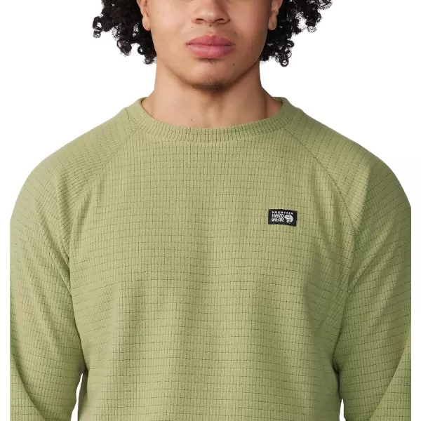 imageMountain Hardwear Mens Standard Summit Grid Ls CrewLight Cactus