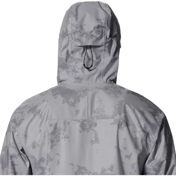 imageMountain Hardwear Mens Stretch Ozonic Jacket for Backpacking Hiking Travel and Casual WearGlacial Print