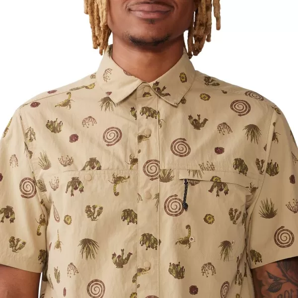 imageMountain Hardwear Mens Stryder Short Sleeve ShirtMoab Tan Scorpion Print