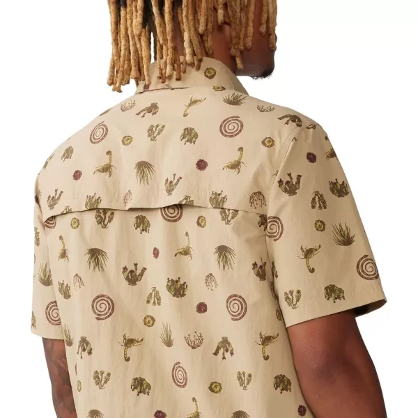 imageMountain Hardwear Mens Stryder Short Sleeve ShirtMoab Tan Scorpion Print