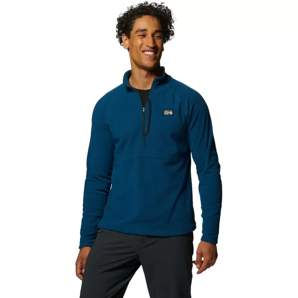imageMountain Hardwear Mens Summit Grid Half ZipDark Caspian
