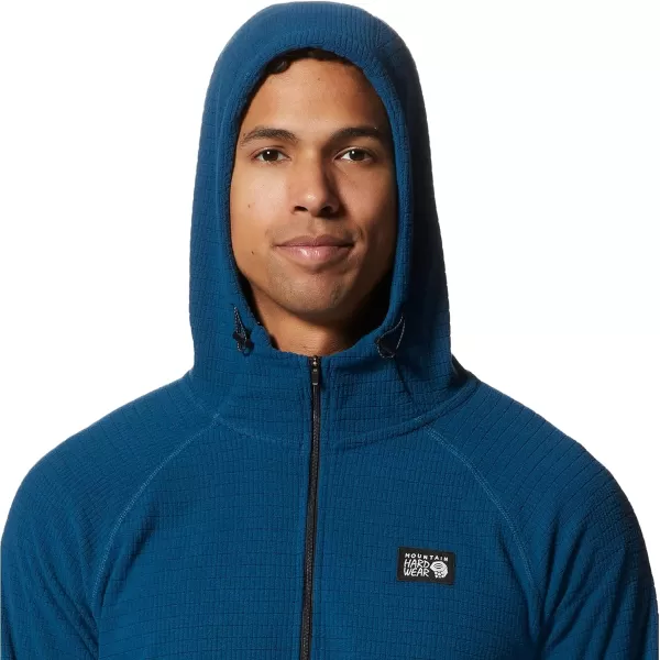 imageMountain Hardwear Mens Summit Grid Hoody for Backpacking Hiking Camping and Casual Wear  Lightweight and InsulatedDark Caspian