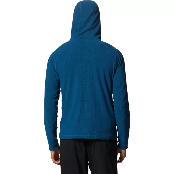 imageMountain Hardwear Mens Summit Grid Hoody for Backpacking Hiking Camping and Casual Wear  Lightweight and InsulatedDark Caspian