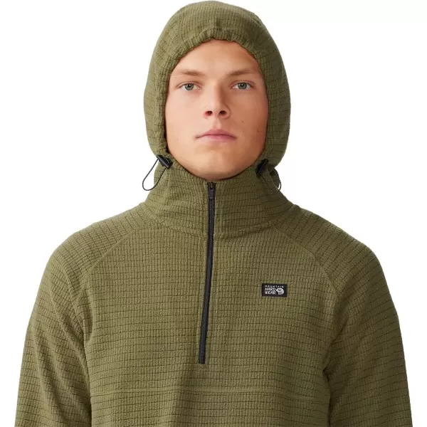 imageMountain Hardwear Mens Summit Grid HoodyCombat Green