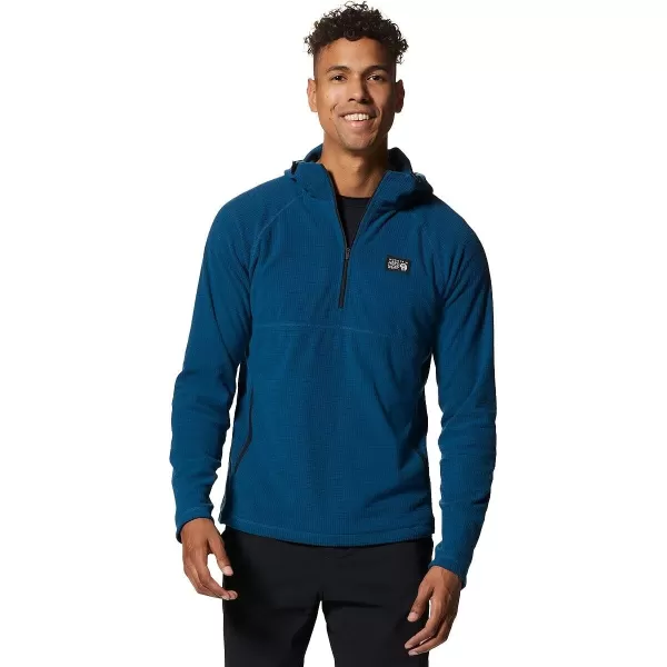 imageMountain Hardwear Mens Summit Grid HoodyDark Caspian