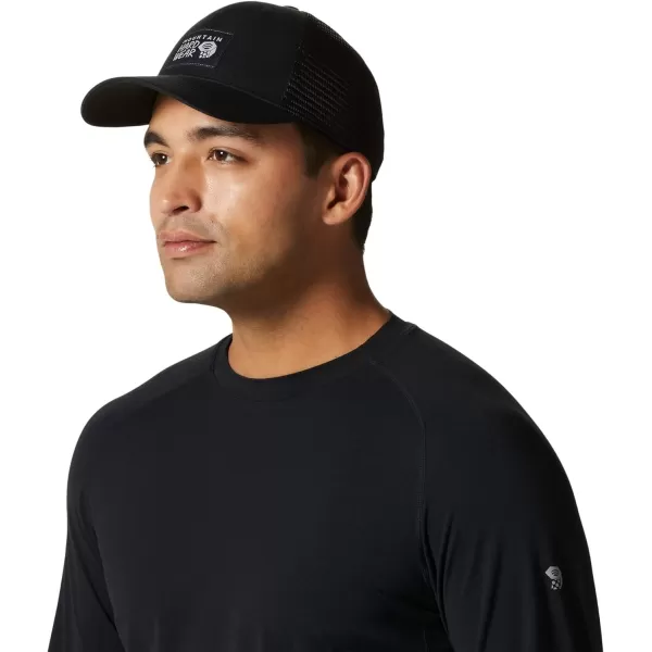 imageMountain Hardwear Unisex MHW Logo Trucker Hat for Casual Travel Outdoors and EverydayBlack