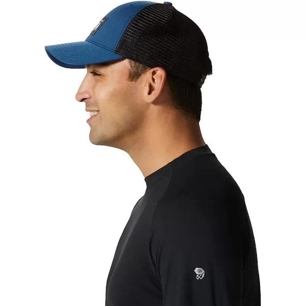imageMountain Hardwear Unisex MHW Logo Trucker Hat for Casual Travel Outdoors and EverydayBlue Horizon