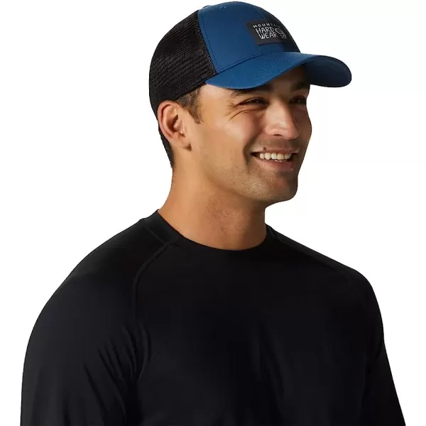 imageMountain Hardwear Unisex MHW Logo Trucker Hat for Casual Travel Outdoors and EverydayBlue Horizon