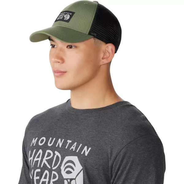 imageMountain Hardwear Unisex MHW Logo Trucker Hat for Casual Travel Outdoors and EverydayCombat Green