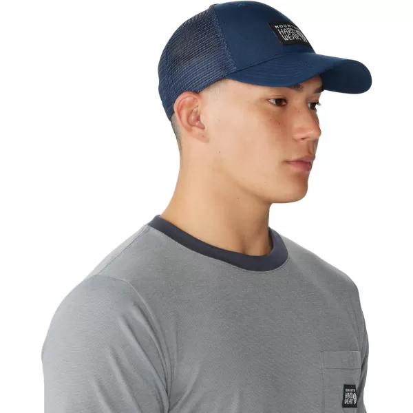 imageMountain Hardwear Unisex MHW Logo Trucker Hat for Casual Travel Outdoors and EverydayHardwear Navy