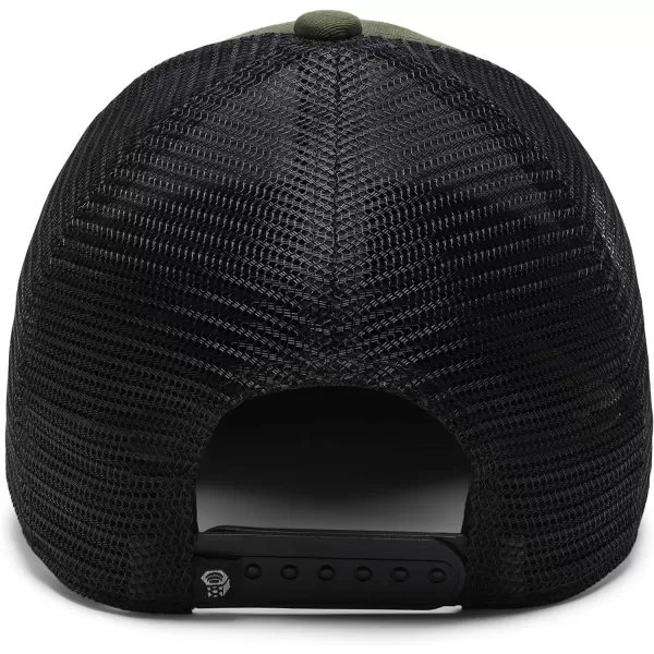 imageMountain Hardwear Unisex MHW Logo Trucker Hat for Casual Travel Outdoors and EverydaySurplus Green