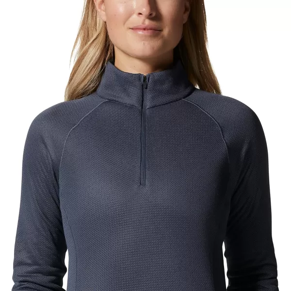 imageMountain Hardwear Womens Airmesh 12 Zip Jacket for Hiking Backpacking and Rock Climbing  QuickDrying and LightweightBlue Slate