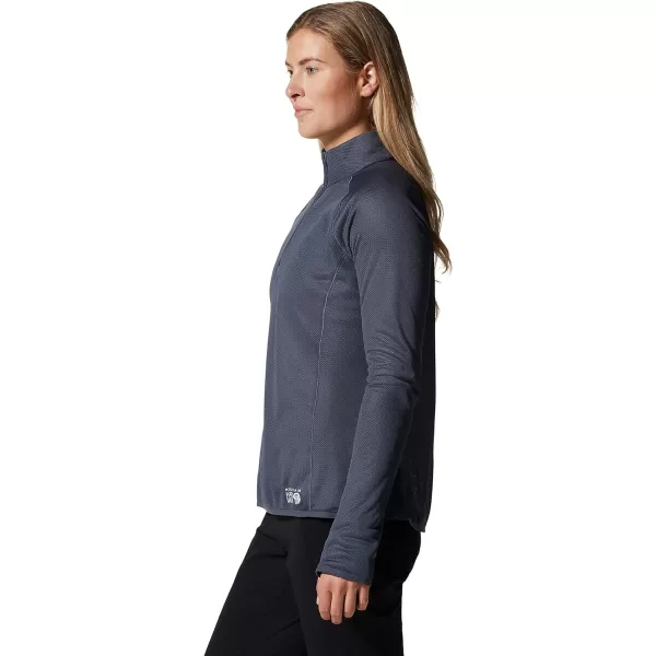 imageMountain Hardwear Womens Airmesh 12 Zip Jacket for Hiking Backpacking and Rock Climbing  QuickDrying and LightweightBlue Slate