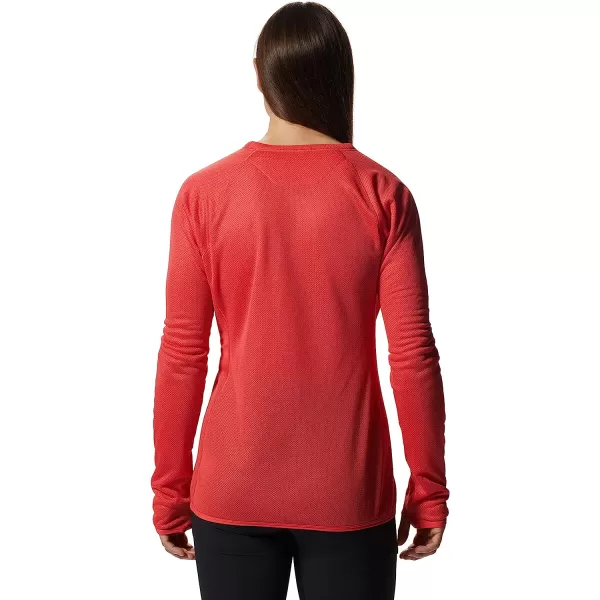 imageMountain Hardwear Womens Airmesh Long Sleeve Crew for Hiking Backpacking and Rock Climbing  QuickDrying and LightweightSolar Pink